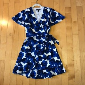 Floral wrap dress